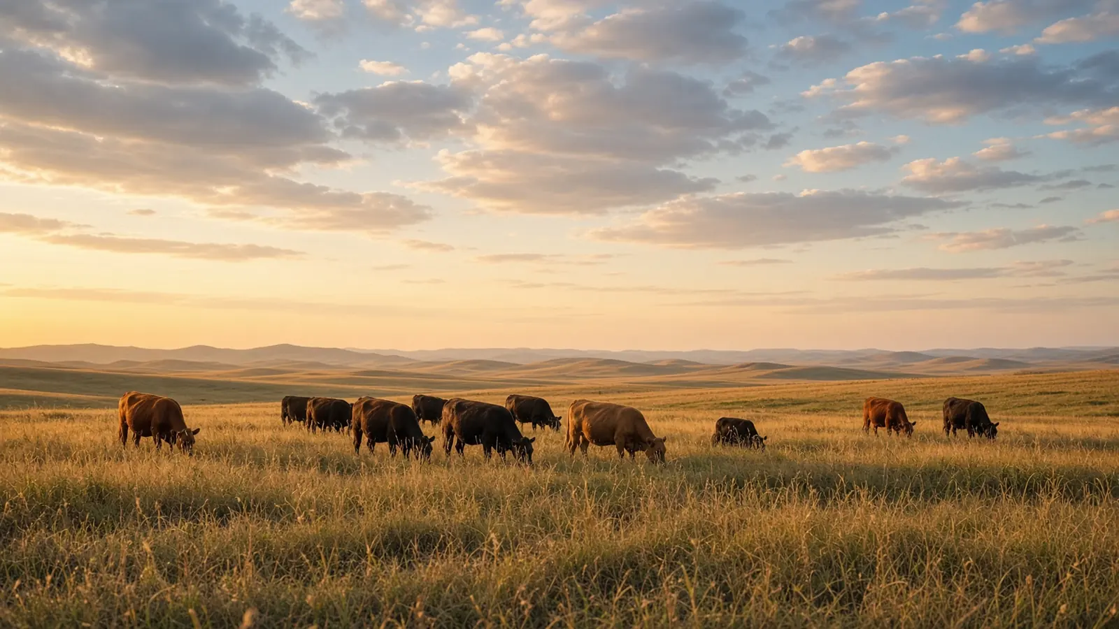 Grass-fed cattle